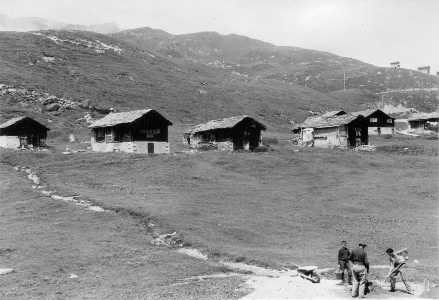 Gemeinwerk auf der Burgeralp Bäll. Foto: Tanner