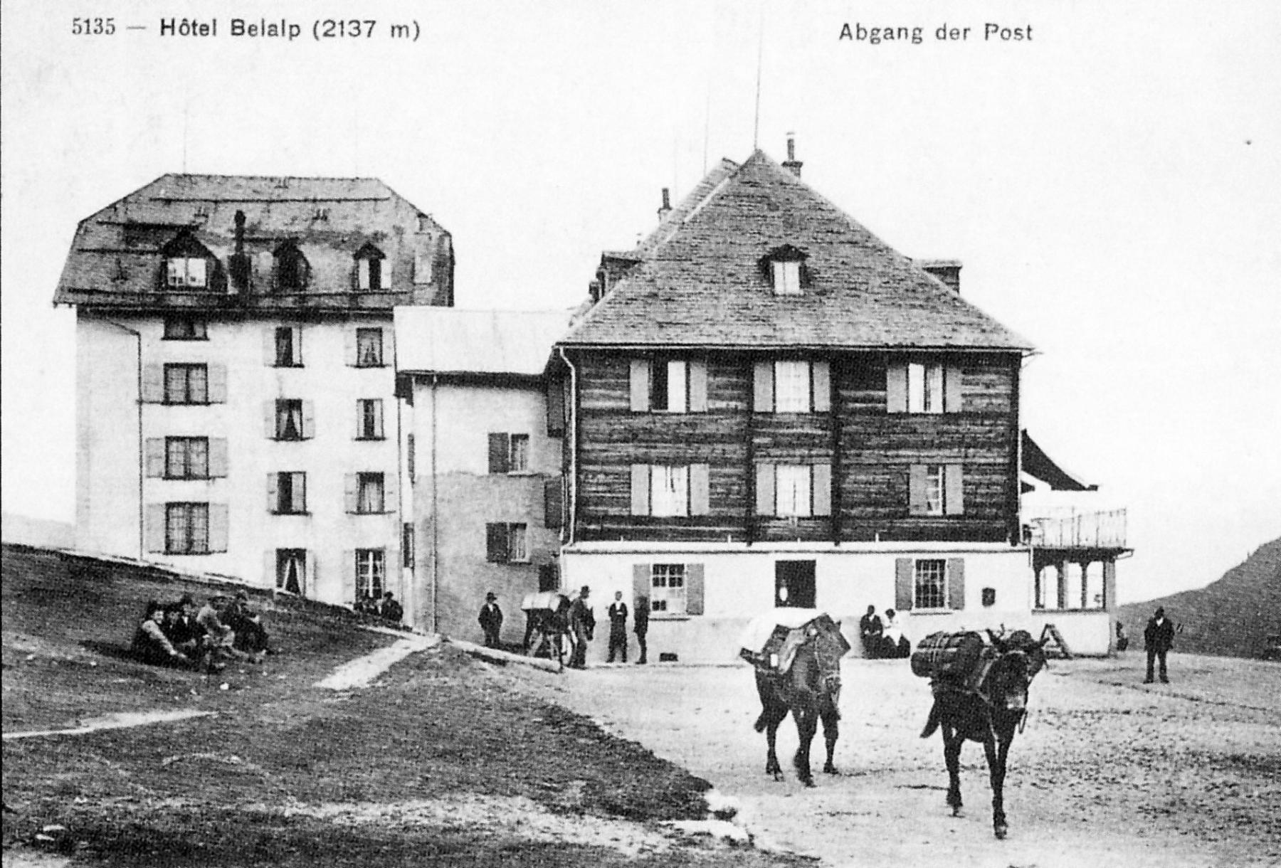 Das Hotel Belalp war beliebt bei englischen Reisenden.